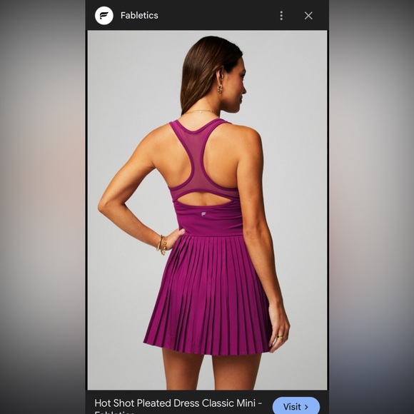 Fabletics Purple Mini Dress - Picture 2 of 5